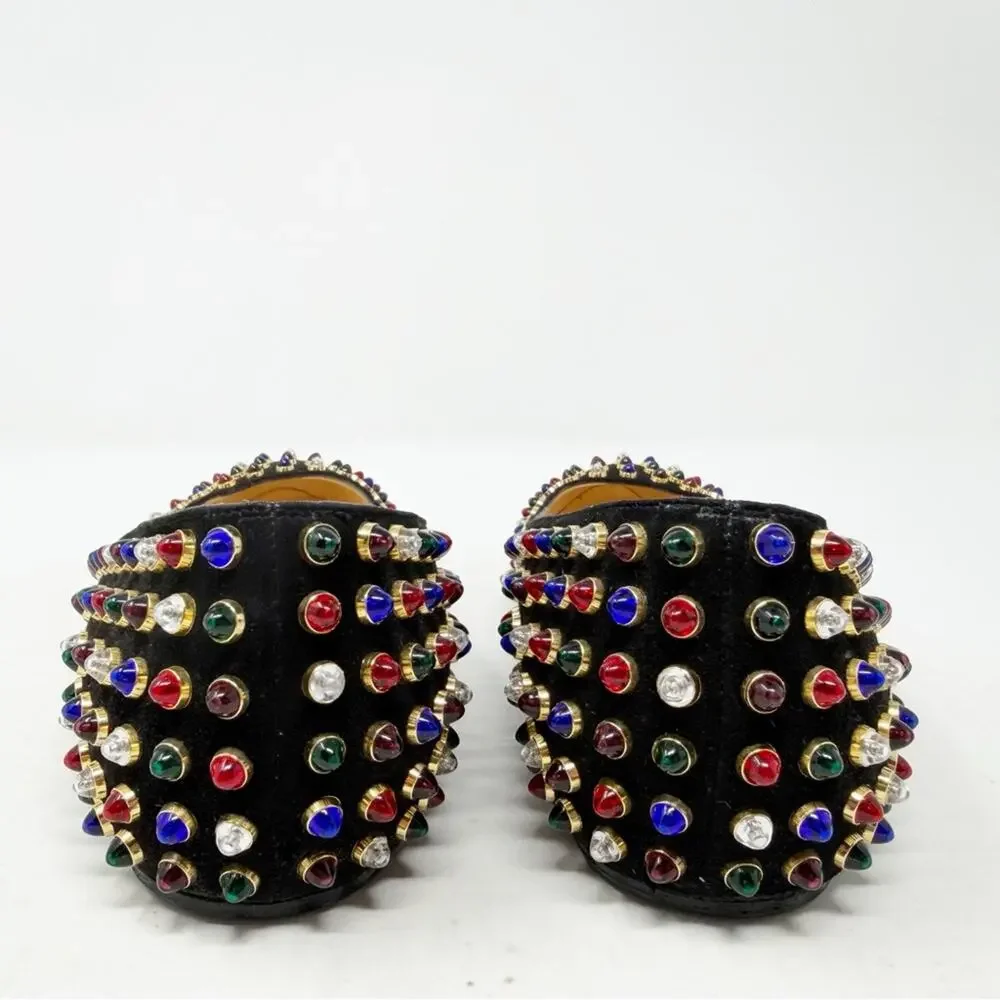 Christian Louboutin Multicolor Spike Stud Ballet Flats Womens Size EU 37.5